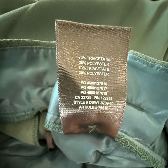 NWT Babaton Encore Pant Scarab Size 8 Belted - Picture 7 of 8